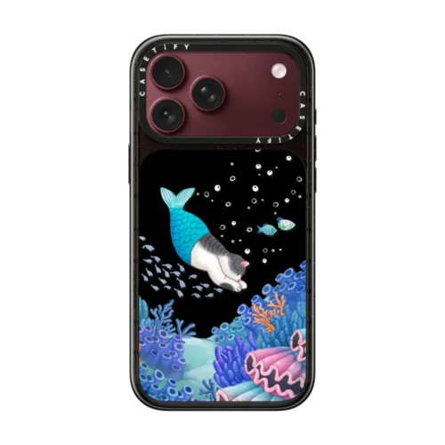 mermaid in the sea | iPhone 18 Pro Max / Impact Case MagSafe Compatible - Glossy / Glossy Black | Image 1