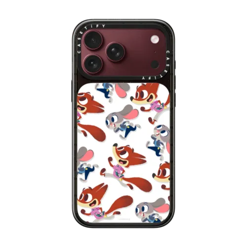 Nick and Judy Pattern Case | iPhone 18 Pro Max / Impact Case MagSafe Compatible - Glossy / Glossy Black | Image 1