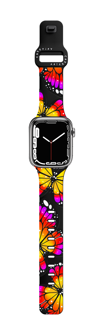 Monarca Sunset by Sofia Castellanos | Apple Watch Series 7-9 (45mm) / Impact Band / Black | Image 1