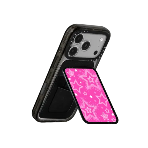 Pink Girly Punk Snappy Cardholder Stand | Snappy Cardholder Stand / Snappy Cardholder Stand MagSafe Compatible / Black | Image 3