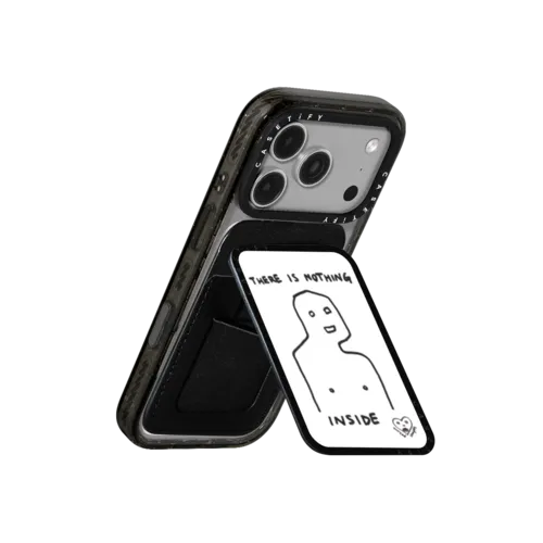 Nothing Inside | Snappy Cardholder Stand / Snappy Cardholder Stand MagSafe Compatible / Black | Image 3