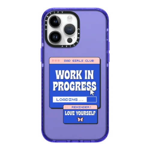 Work In Progress | iPhone 14 Pro Max / Impact Case / Peri Purple | Image 1