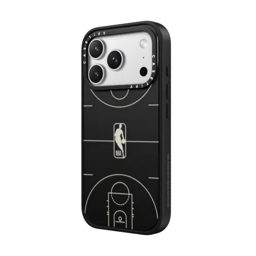 NBA Basketball Court Phone Case | iPhone 17 Pro Max / Impact Case MagSafe Compatible / Matte Black | Image 2