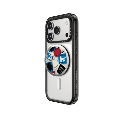 Maison Kitsuné Art Gallery Fox Sticker Gripstand | Snappy Grip Stand / Snappy Mirror Grip Stand MagSafe Compatible / Silver | Image 2