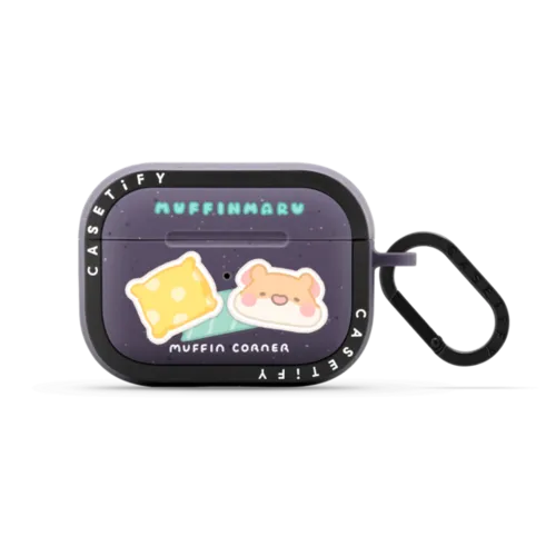Muffinmaru Stay Lazy | AirPods Pro 2 / Earbuds Bounce Case / Matte Deep Purple | Image 1