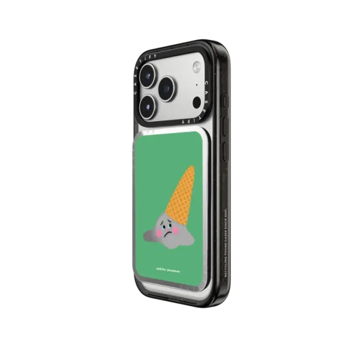 Melting Ice Cream | Snappy Cardholder Stand / Snappy Mirror Cardholder Stand MagSafe Compatible / Silver | Image 2