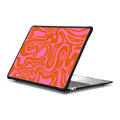 Retro Swirls by Illustrated by Charlie | MacBook Air 13-inch (M1 / Intel) / MacBook Impact Case / Black | Image 1
