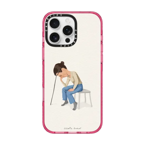 Overthinker | iPhone 16 Pro Max / Impact Case MagSafe Compatible / Pink Fizz | Image 1