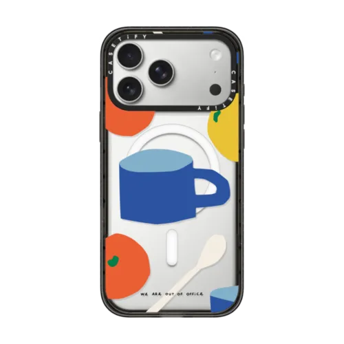 Coffee by We are out of office | iPhone 17 Pro Max / Impact Case MagSafe Compatible / Black | Image 1