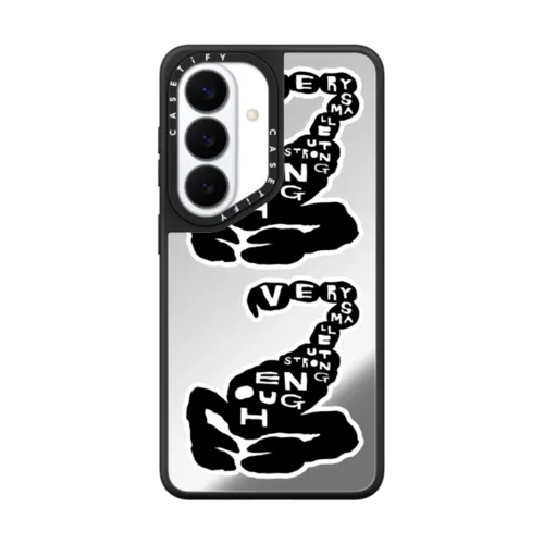 INAP SCOLPION | Galaxy S26 / Mirror Magnetic Case / Silver on Black | Image 1