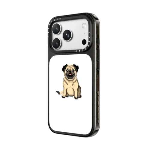 Photogenic Pug | iPhone 18 Pro Max / Impact Case MagSafe Compatible - Glossy / Glossy Black | Image 2