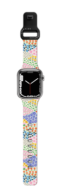 Flower Meadow by Sandra Hutter | Apple Watch Series 7-9 (45mm) / Impact Band / Black | Image 1
