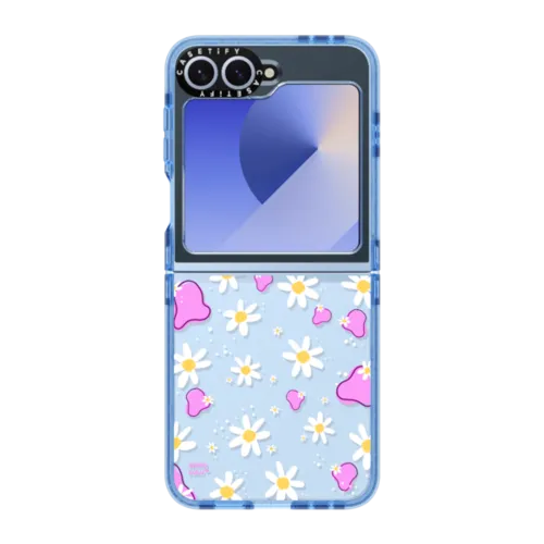 Paper Daisies | Galaxy Z Flip6 / Impact Case / Baby Blue | Image 1