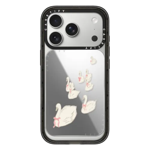 Swan Lake | Snappy Cardholder Stand / Snappy Mirror Cardholder Stand MagSafe Compatible / Silver | Image 1
