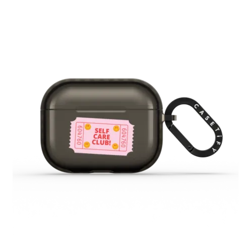 Self Care Club AirPods 2nd Gen | AirPods Pro 3 / Earbuds Impact Case / Black | Image 1