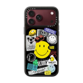 Smiley Sticker Phone Case | iPhone 18 Pro Max / Impact Case MagSafe Compatible - Glossy / Glossy Black | Image 1