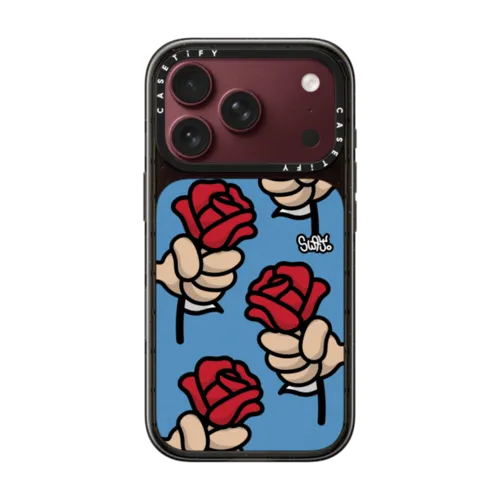 Droppin' Love Vibes | iPhone 18 Pro / Impact Case MagSafe Compatible - Glossy / Glossy Black | Image 1