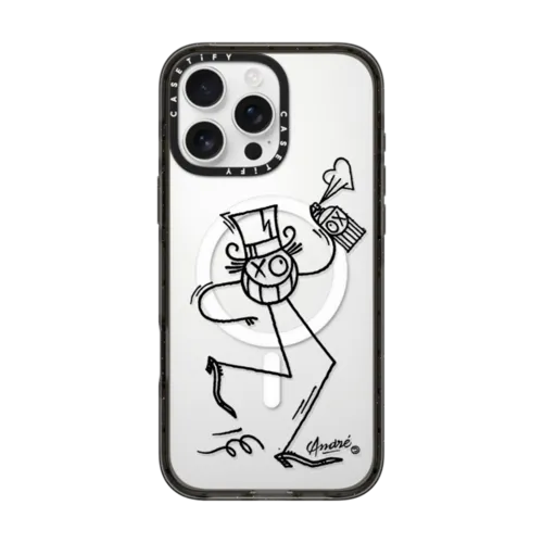 Mr. A Graffiti - Black | iPhone 16 Pro Max / Impact Case MagSafe Compatible / Black | Image 1
