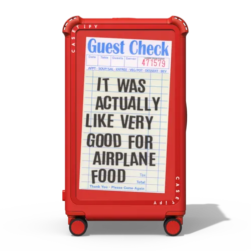 The Good Airplane Food | 29" Check-In Trunk Suitcase / Bounce Suitcase / Cherry Red | Image 1