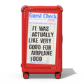 The Good Airplane Food | 29" Check-In Trunk Suitcase / Bounce Suitcase / Cherry Red | Image 1