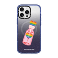 Love Is Love Phone Case | iPhone 16 Pro Max / Impact Case MagSafe Compatible / Glitter Indigo | Image 1