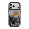 YANGI Metalic Checkered Plate Case | iPhone 17 Pro Max / Mirror Case MagSafe Compatible / Silver on Black | Image 1