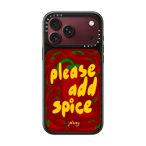 Please Add Spice | iPhone 18 Pro Max / Impact Case MagSafe Compatible - Glossy / Glossy Black | Image 1