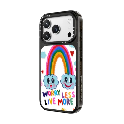 Worry less, live more | iPhone 18 Pro Max / Impact Case MagSafe Compatible - Glossy / Glossy Black | Image 2