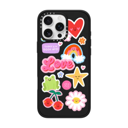Uglie Mug Stickers | iPhone 16 Pro Max / Impact Case MagSafe Compatible / Matte Black | Image 1