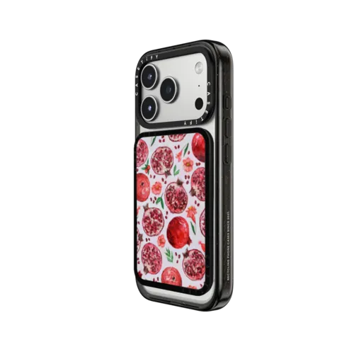 Pomegranate Garden | Snappy Cardholder Stand / Snappy Cardholder Stand MagSafe Compatible / Black | Image 2