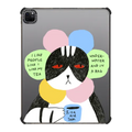 I LIKE PEOPLE LIKE I LIKE MY TEA | iPad Pro 12.9-inch (5th/6th gen) / iPad Impact Case / Black | Image 1