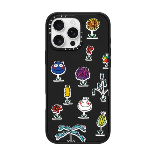 We = All Kinds Of Flowers | iPhone 16 Pro Max / Impact Case MagSafe Compatible / Matte Black | Image 1