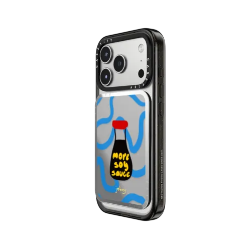 I Need More Soy Sauce | Snappy Cardholder Stand / Snappy Mirror Cardholder Stand MagSafe Compatible / Silver | Image 2