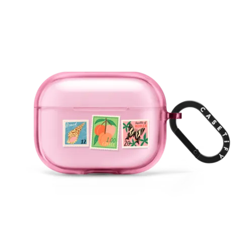 Post Stamps | AirPods Pro 2 / Earbuds Impact Case / Pink Fizz | Image 1
