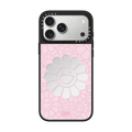 SMILE ON PHONE CASE (PINK) | iPhone 17 Pro Max / Mirror Case MagSafe Compatible / Silver on Black | Image 1