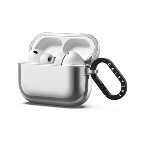Onigiri&Umeboshi with Sushi by FURIIRAKUN | AirPods Pro 3 / Earbuds Mirror Case / Silver | Image 2