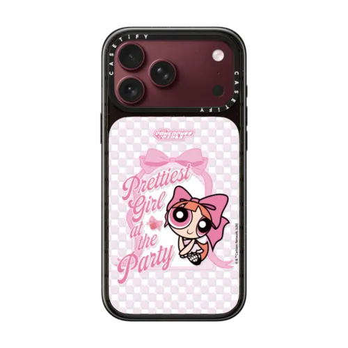 The Powerpuff Girls Phone Case - Blossom | iPhone 18 Pro Max / Impact Case MagSafe Compatible - Glossy / Glossy Black | Image 1