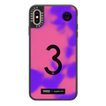Pink/ Purple Jersey Shirt Case (Custom)  | iPhone XS Max / Material Grip Case / Clear | Image 1