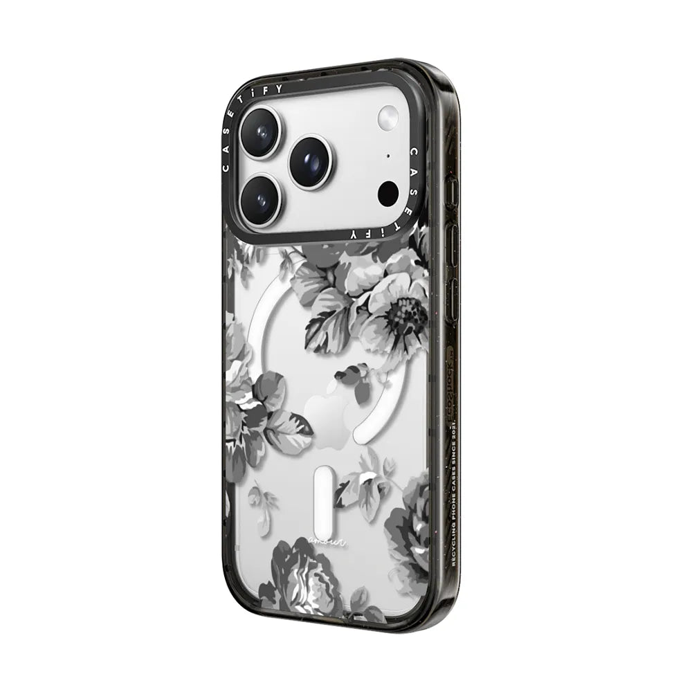 Black Floral Amour iPhone 7 Monochrome Flowers