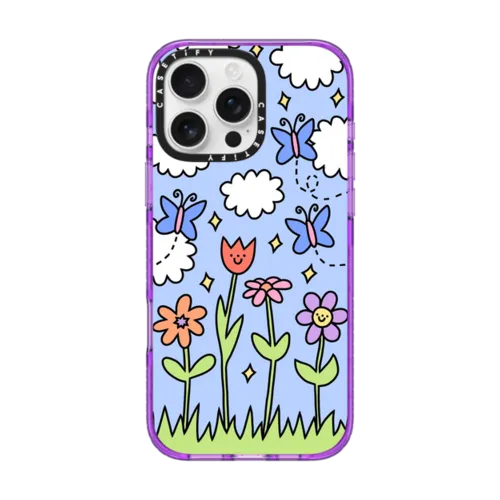 Blue Skies | iPhone 16 Pro Max / Impact Case MagSafe Compatible / Purple | Image 1