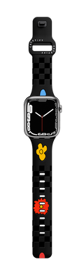 Floral Funk Apple Watch Band | Apple Watch Series 7-9 (45mm) / Impact Band / Black | Image 1