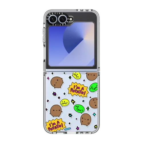 i-m a potato | Galaxy Z Flip6 / Impact Clear Case / Clear | Image 1