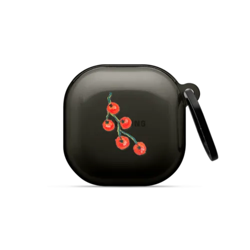 cherry tomatoes | Galaxy Buds2 / Earbuds Impact Case / Black | Image 1