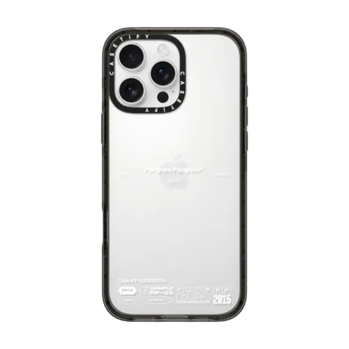 PP-03 White | iPhone 16 Pro Max / Impact Case / Black | Image 1