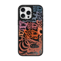 Multi Sketch Tiger | iPhone 16 Pro Max / Mirror Case MagSafe Compatible / Black on Black | Image 1