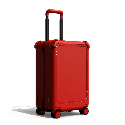 Squeeze n Roll 1 - Yellow | 21" Carry-On Suitcase / Bounce Suitcase / Cherry Red | Image 4