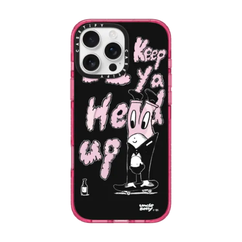 KEEP YA HEAD UP | iPhone 16 Pro Max / Impact Case MagSafe Compatible / Pink Fizz | Image 1