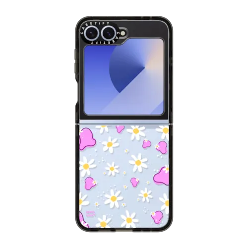 Paper Daisies | Galaxy Z Flip6 / Impact Case / Black | Image 1