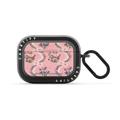V&A Rococo Edit, Rococo Ribbons Earbuds Case | AirPods Pro 2 / Earbuds Bounce Case / Matte Charcoal | Image 1