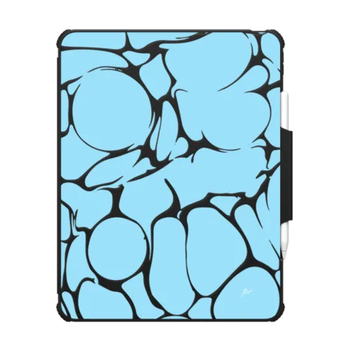 Slick Baby Blue | iPad Pro 13-inch (M4/M5) / iPad Impact Folio Case / Black | Image 1